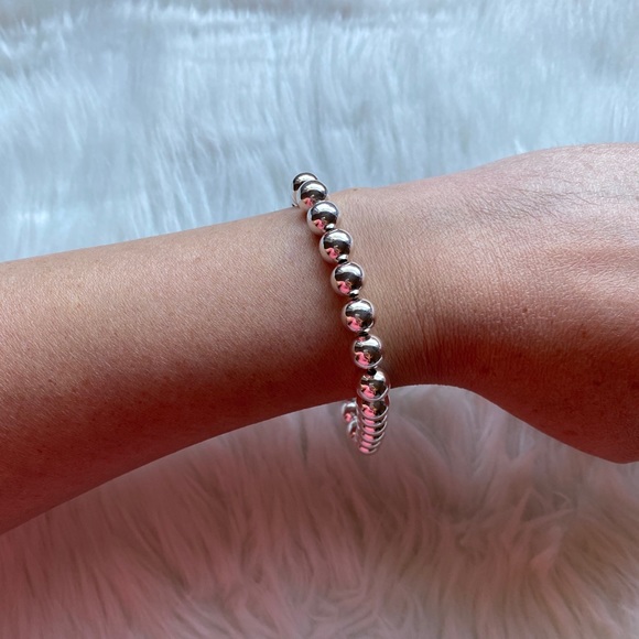 925 sterling silver minimalistic handmade bracelet - Picture 4 of 6
